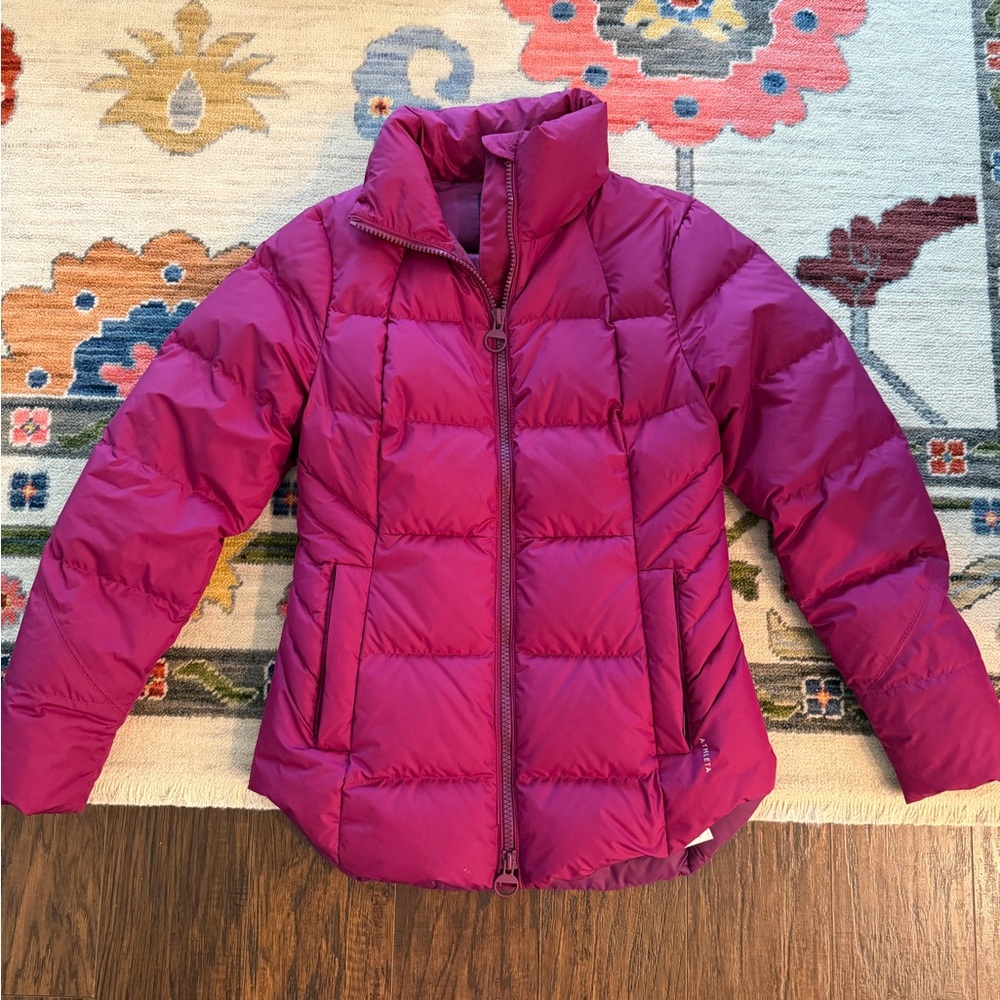 Athleta Magenta Puffer Jacket
